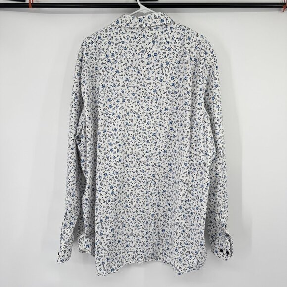 Johnny Bigg mens blue Floral Long Sleeve button up Shirt size 3XL - Picture 8 of 12